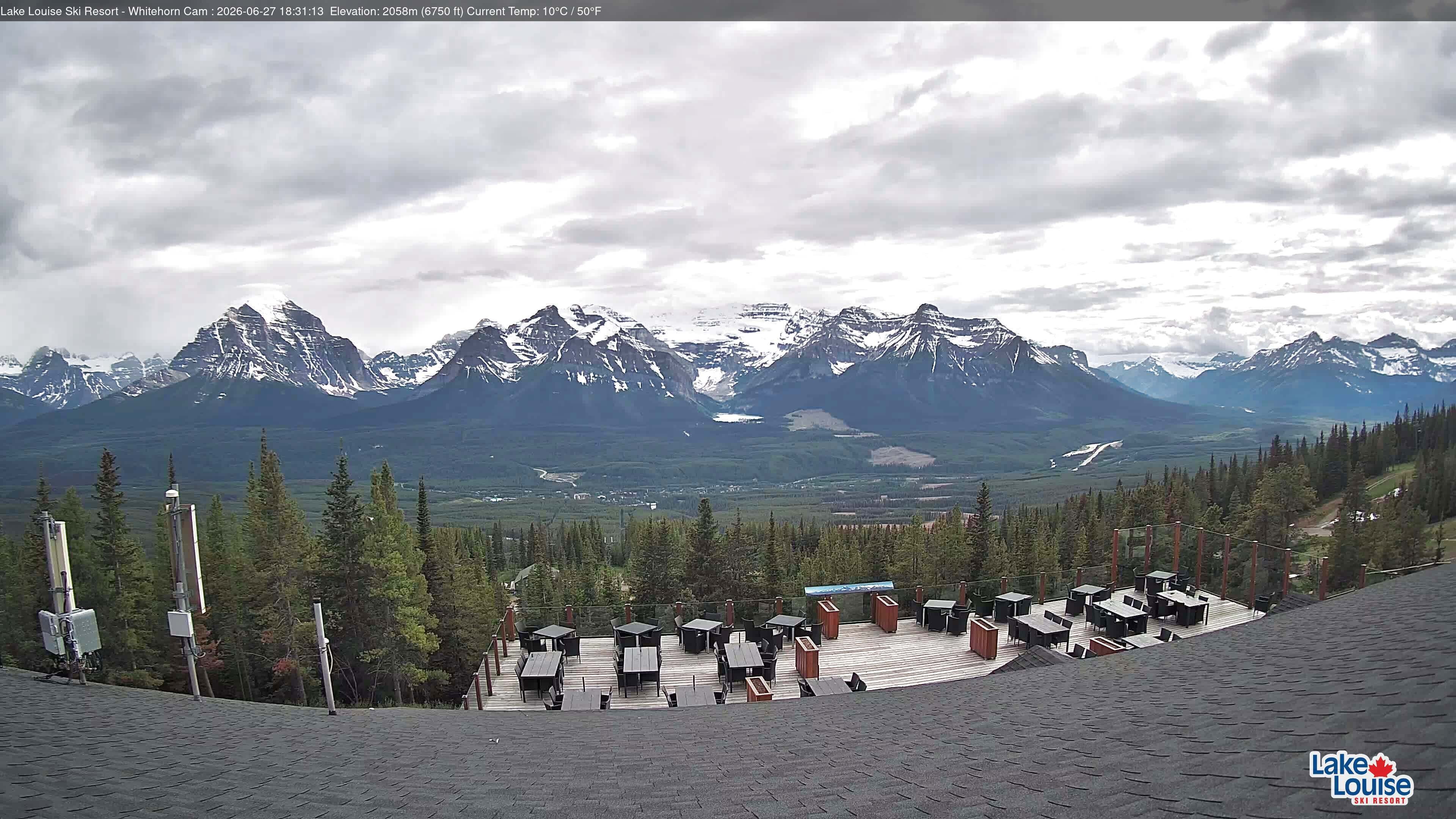 Archiv Foto Webcam Whitehorn Lodge (2.058m)