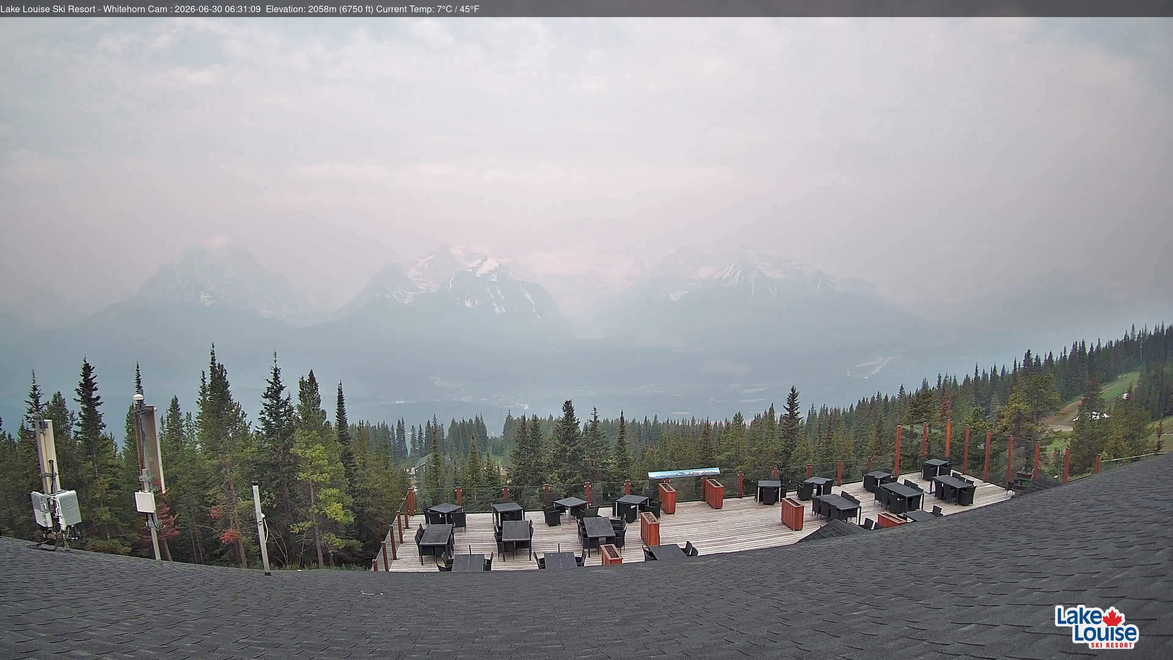 Archiv Foto Webcam Whitehorn Lodge (2.058m)