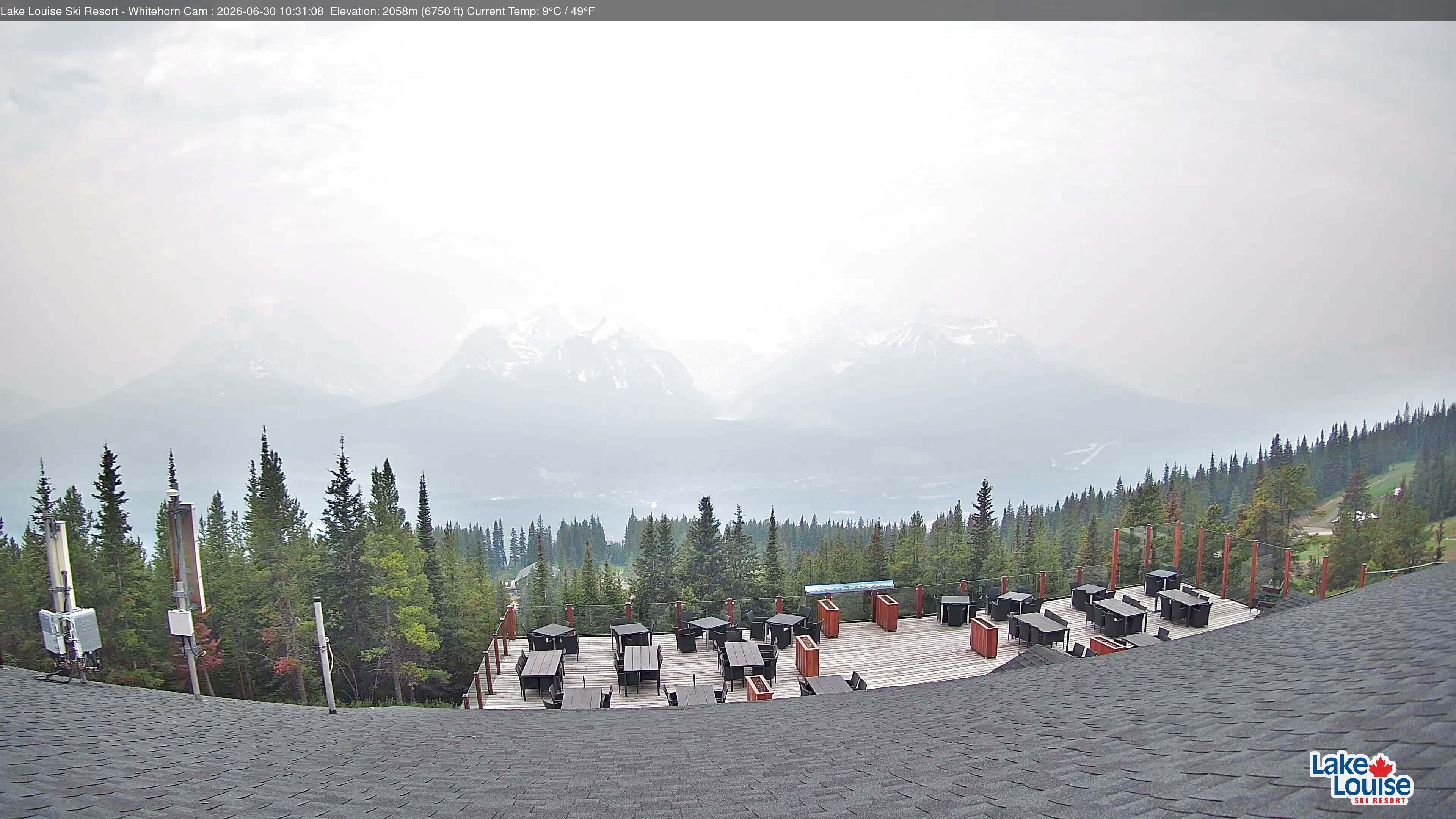 Archiv Foto Webcam Whitehorn Lodge (2.058m)