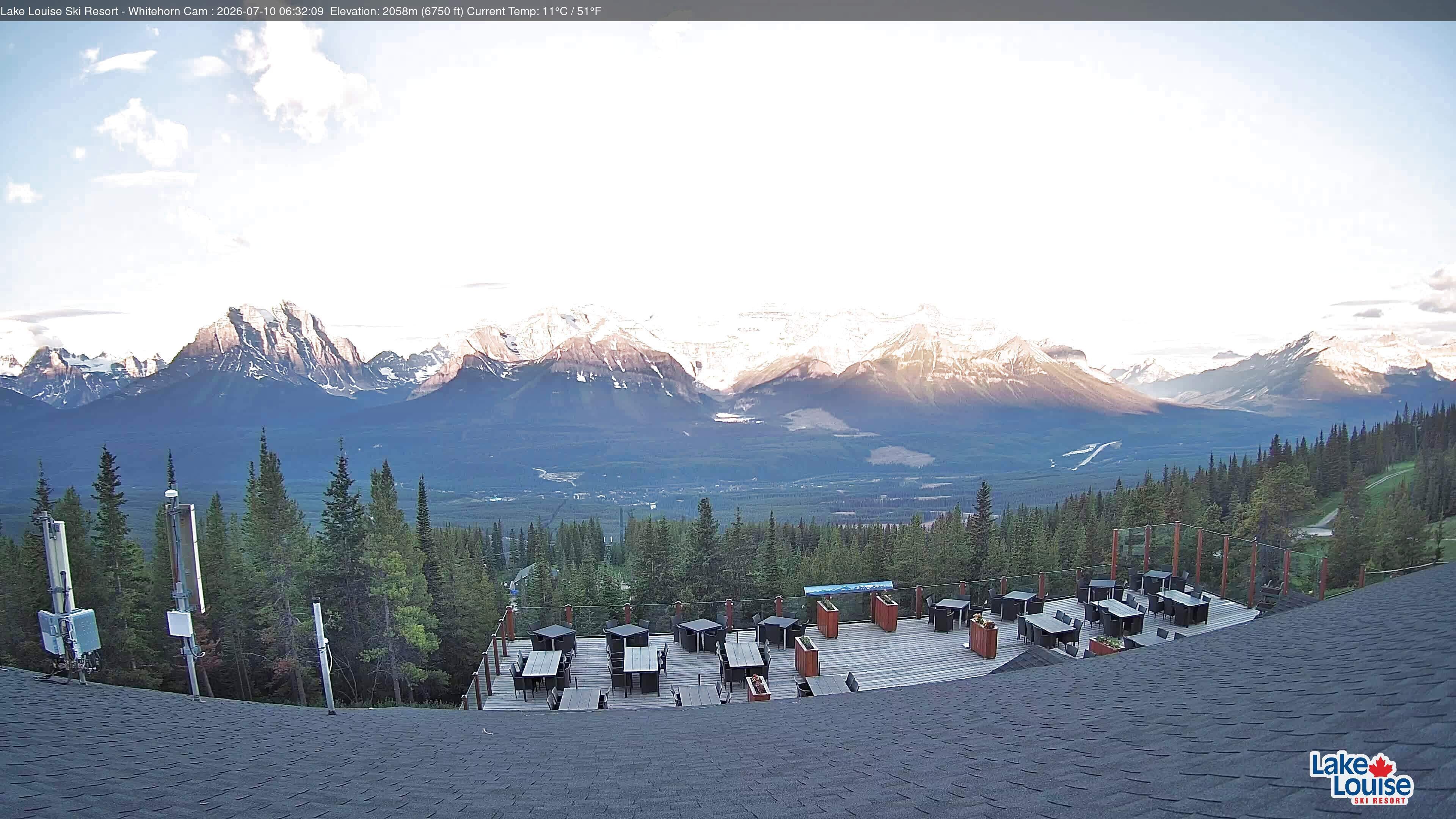 Archiv Foto Webcam Whitehorn Lodge (2.058m)