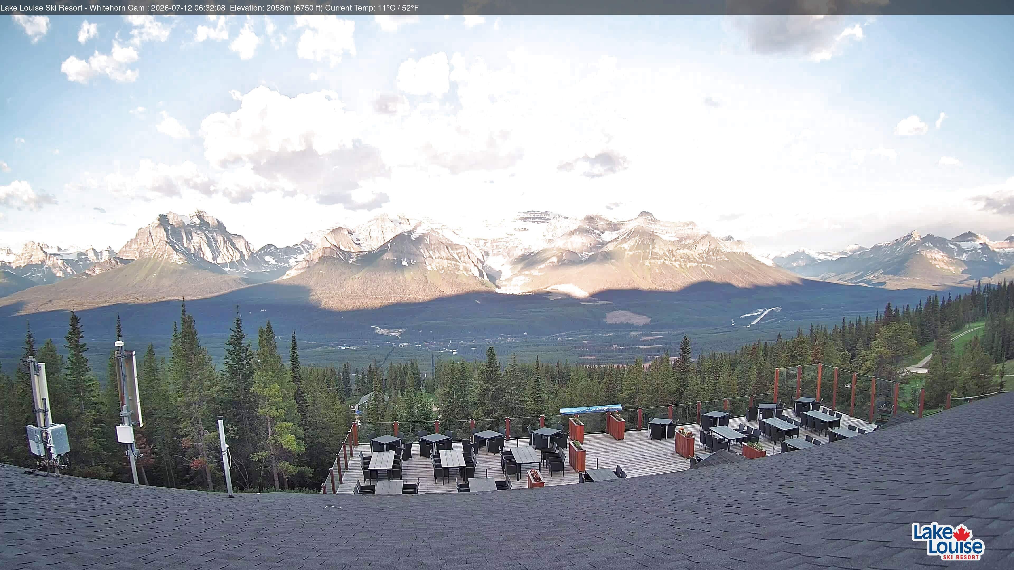 Archiv Foto Webcam Whitehorn Lodge (2.058m)