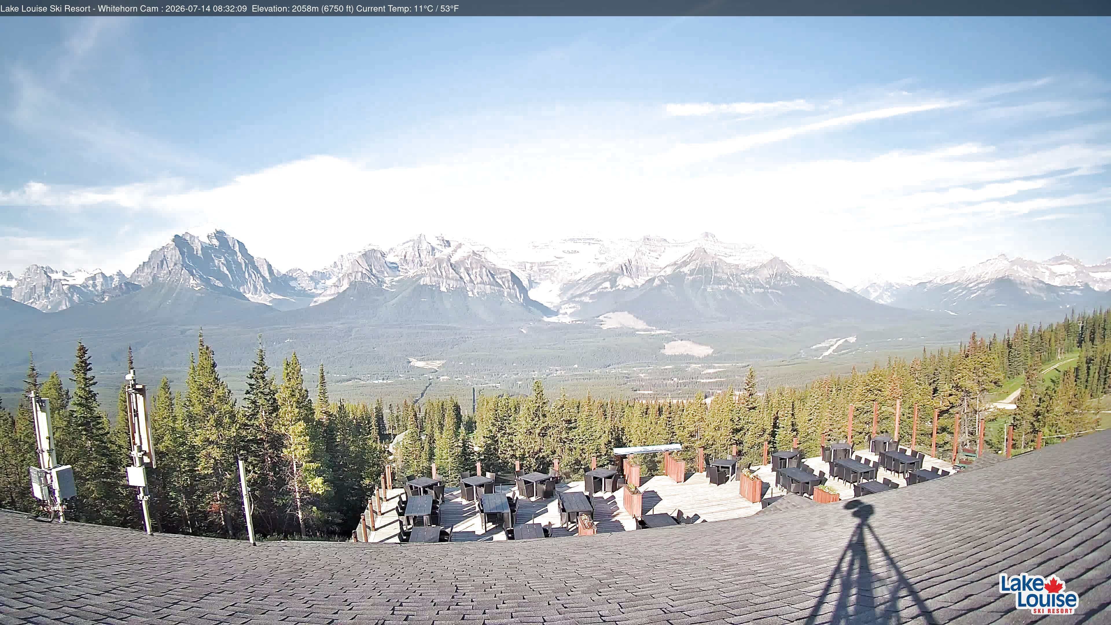 Archiv Foto Webcam Whitehorn Lodge (2.058m)