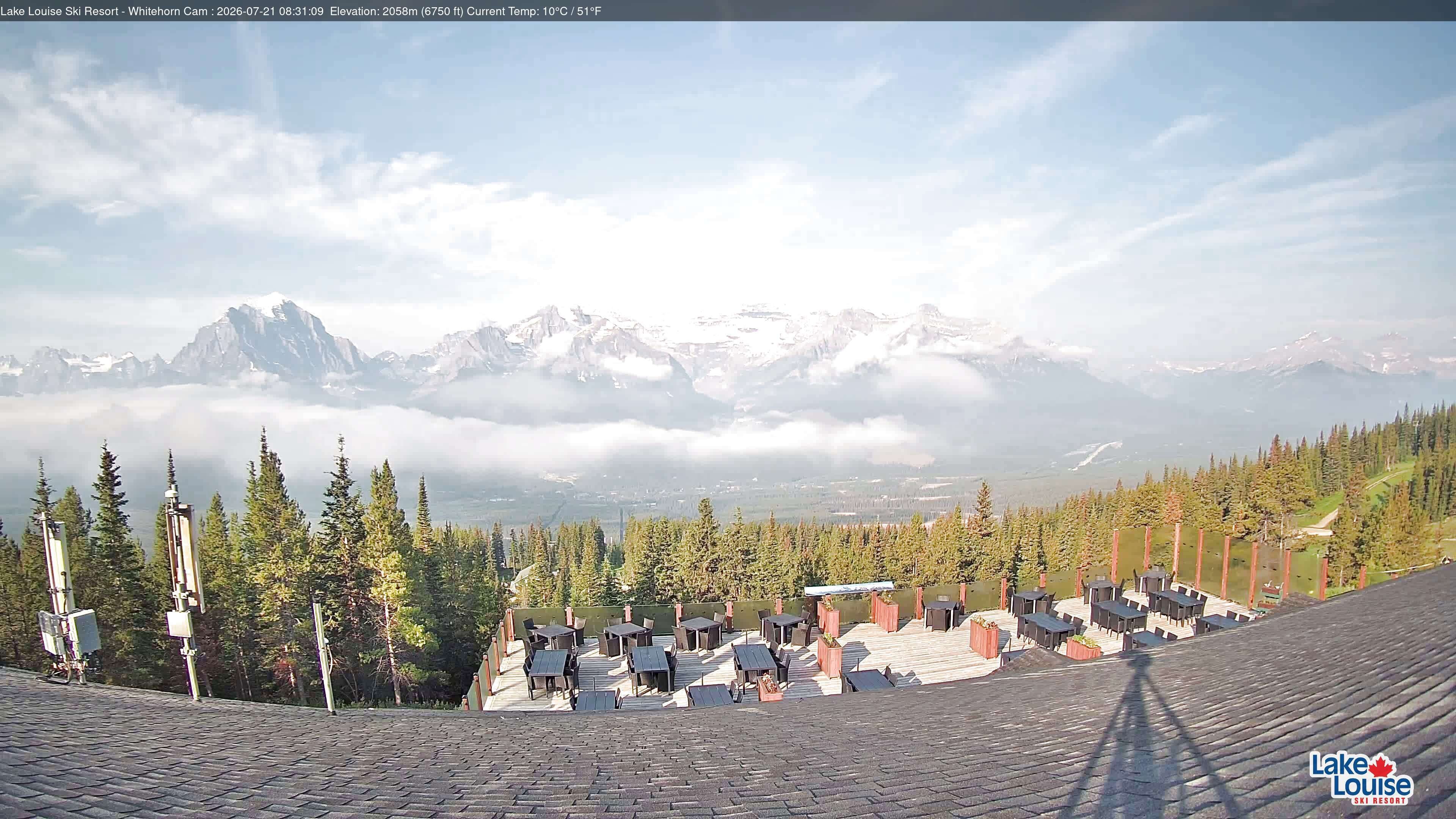 Archiv Foto Webcam Whitehorn Lodge (2.058m)