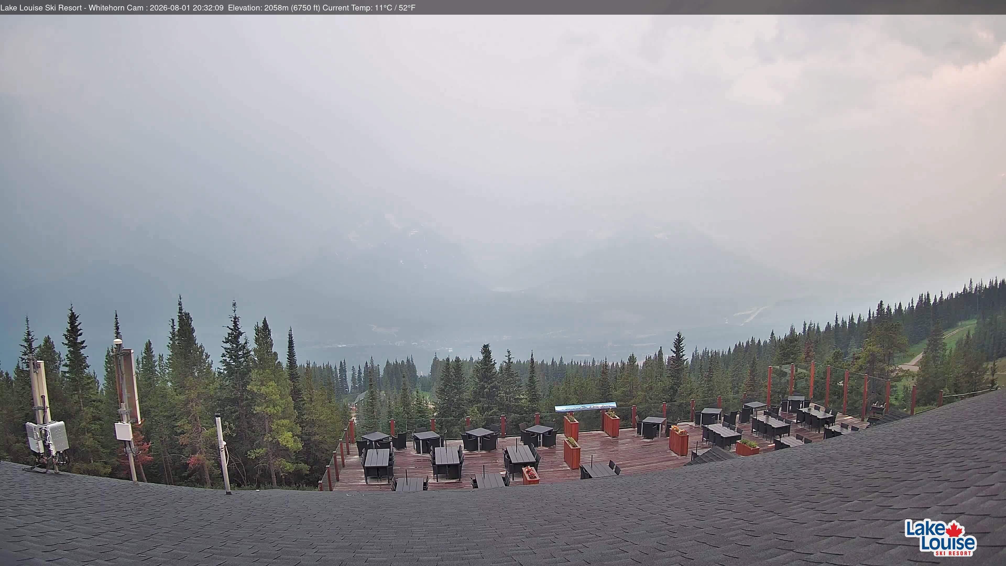 Archiv Foto Webcam Whitehorn Lodge (2.058m)