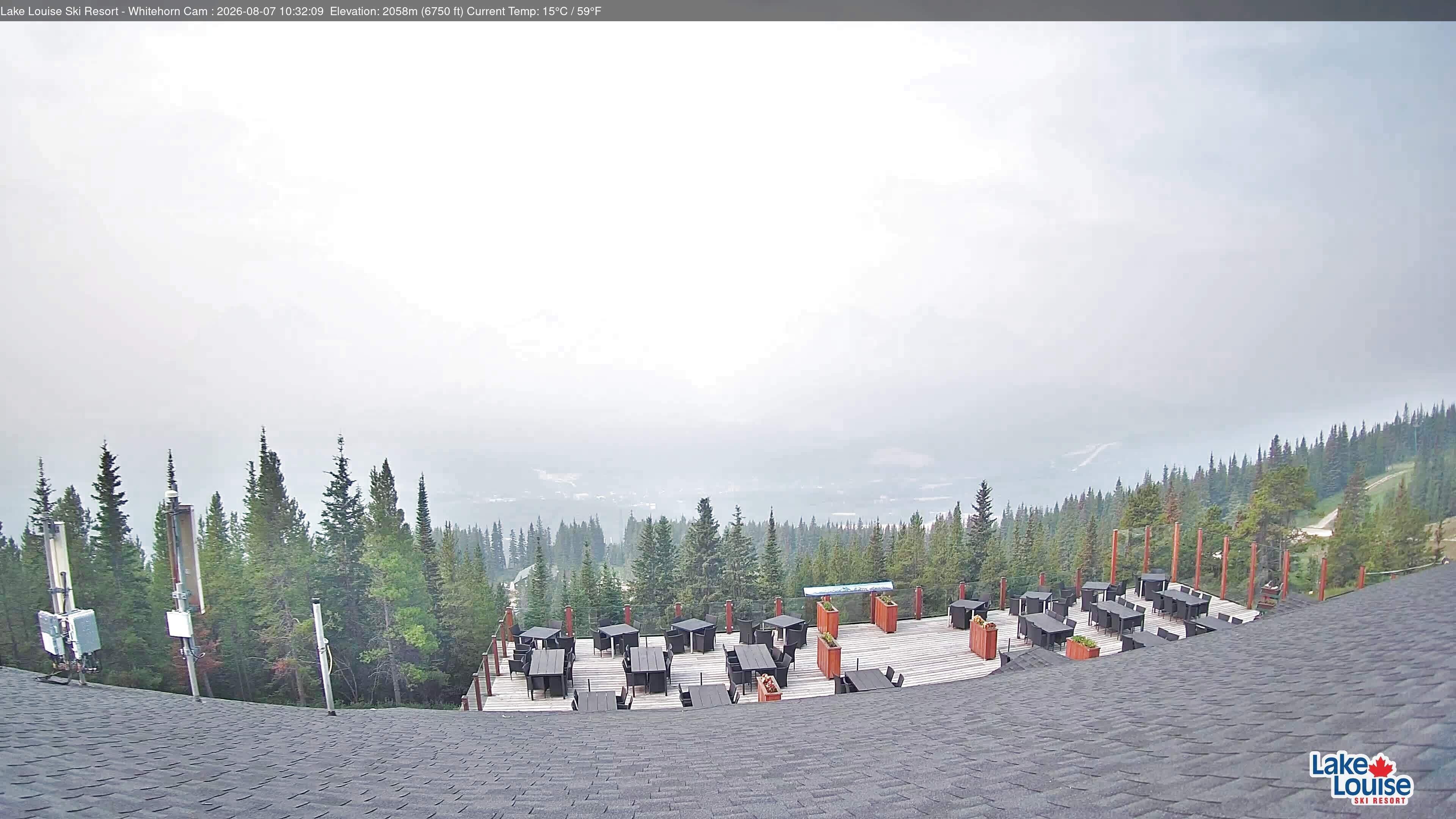 Archiv Foto Webcam Whitehorn Lodge (2.058m)