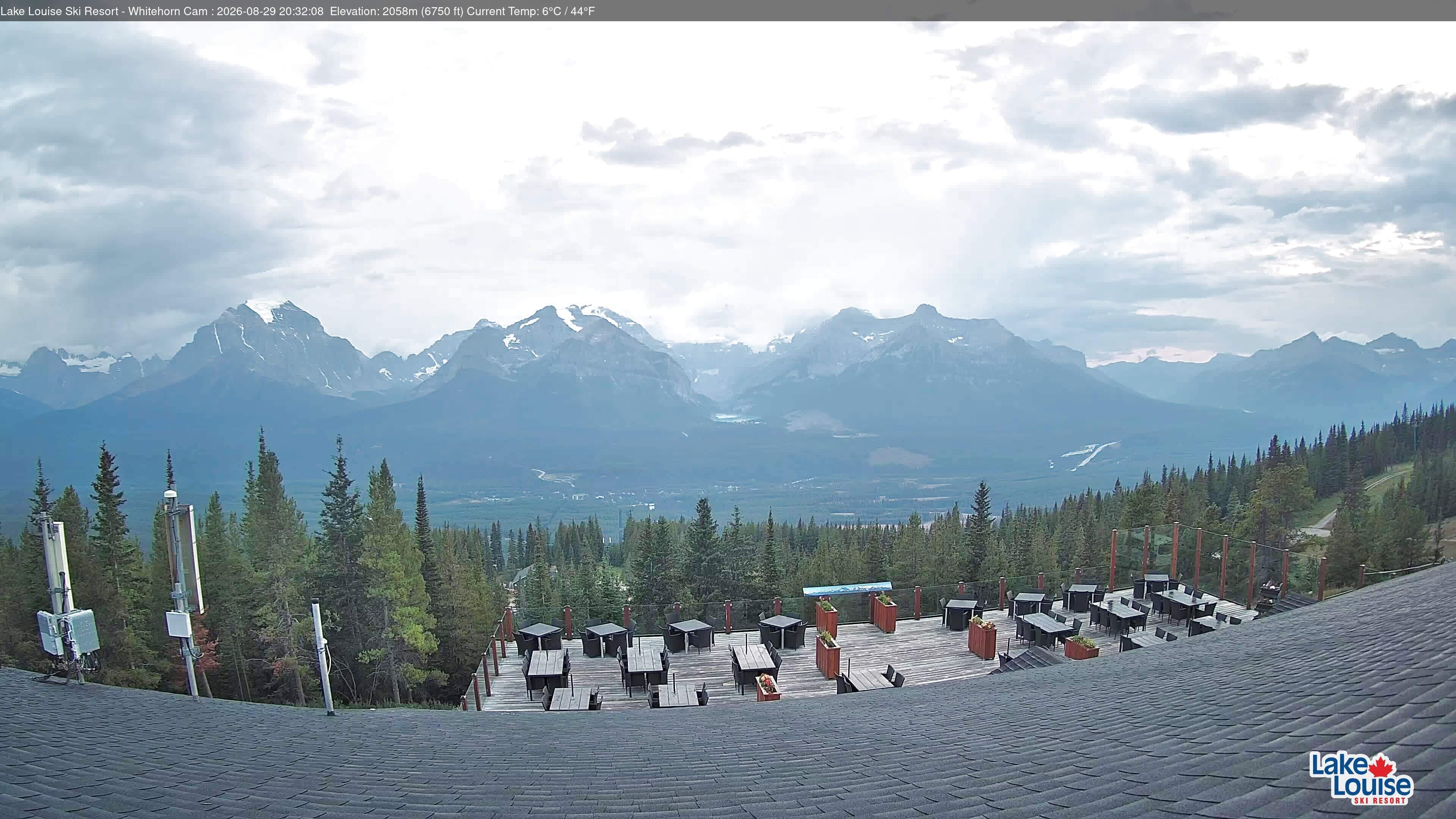 Archiv Foto Webcam Whitehorn Lodge (2.058m)