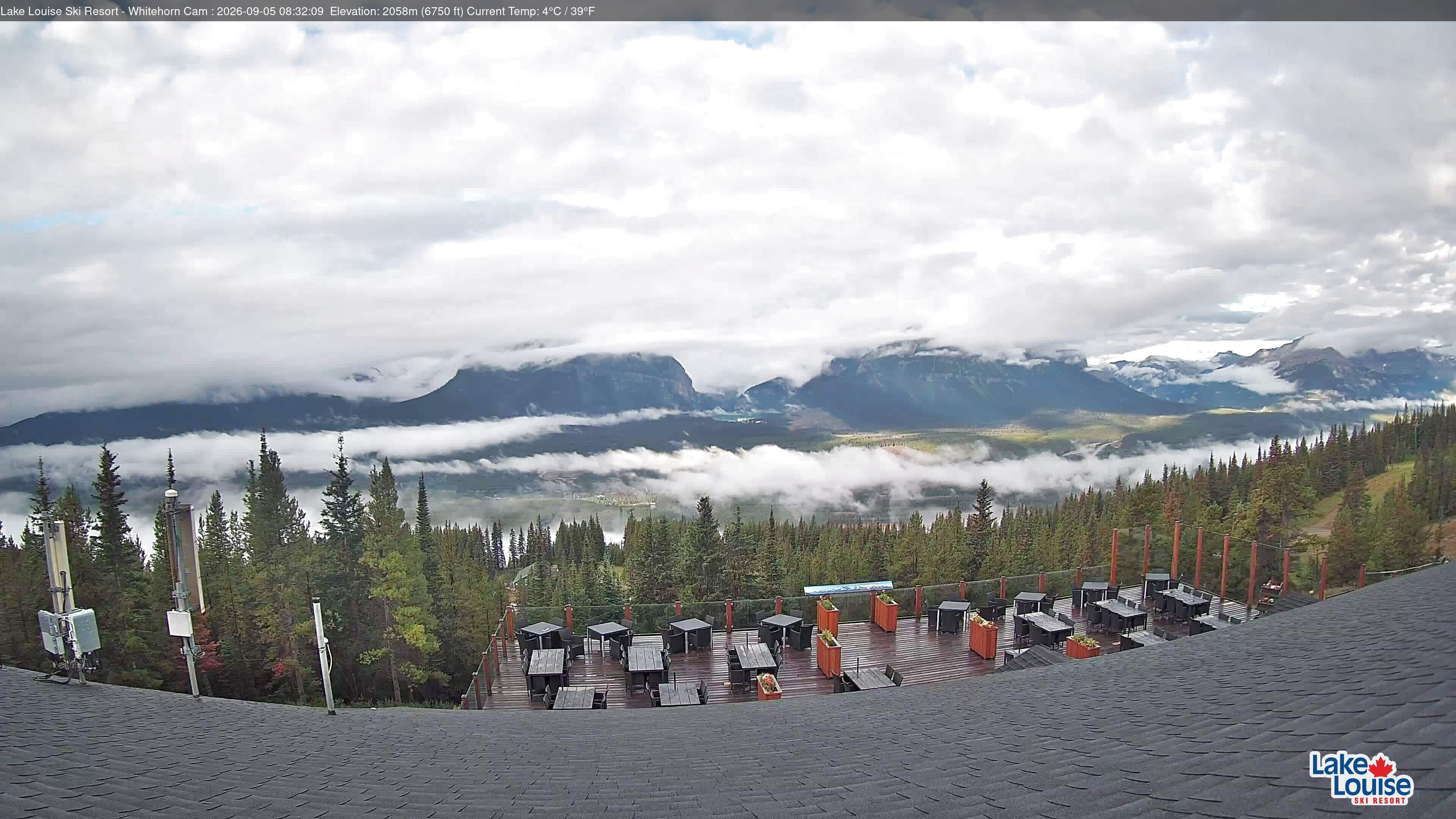 Archiv Foto Webcam Whitehorn Lodge (2.058m)