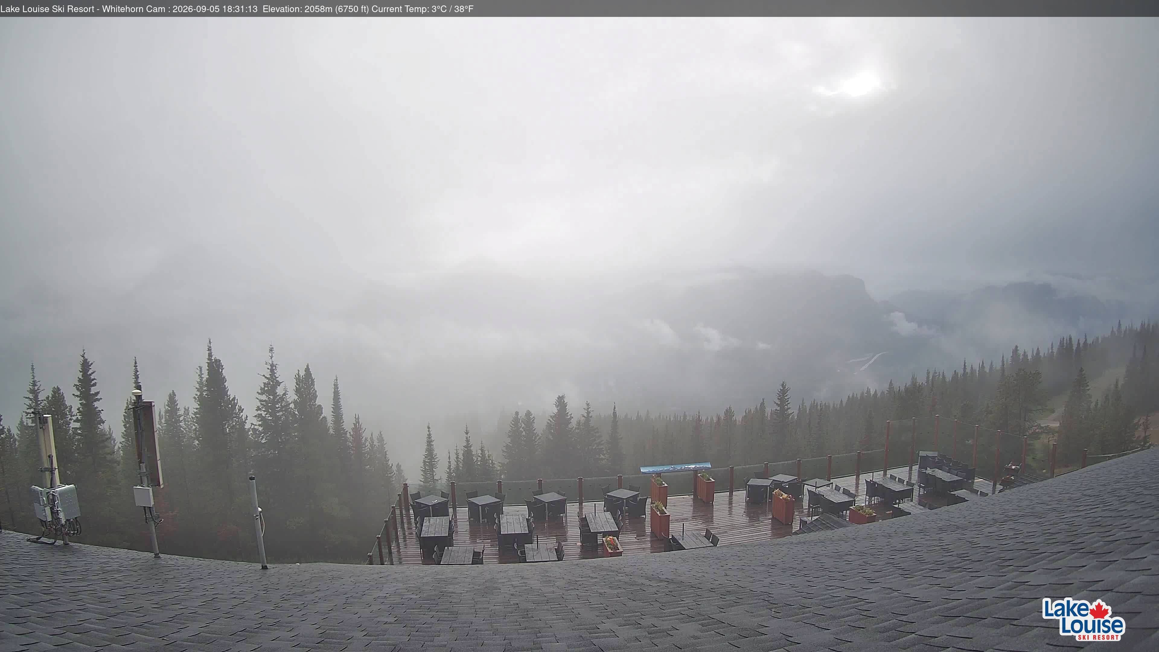 Archiv Foto Webcam Whitehorn Lodge (2.058m)