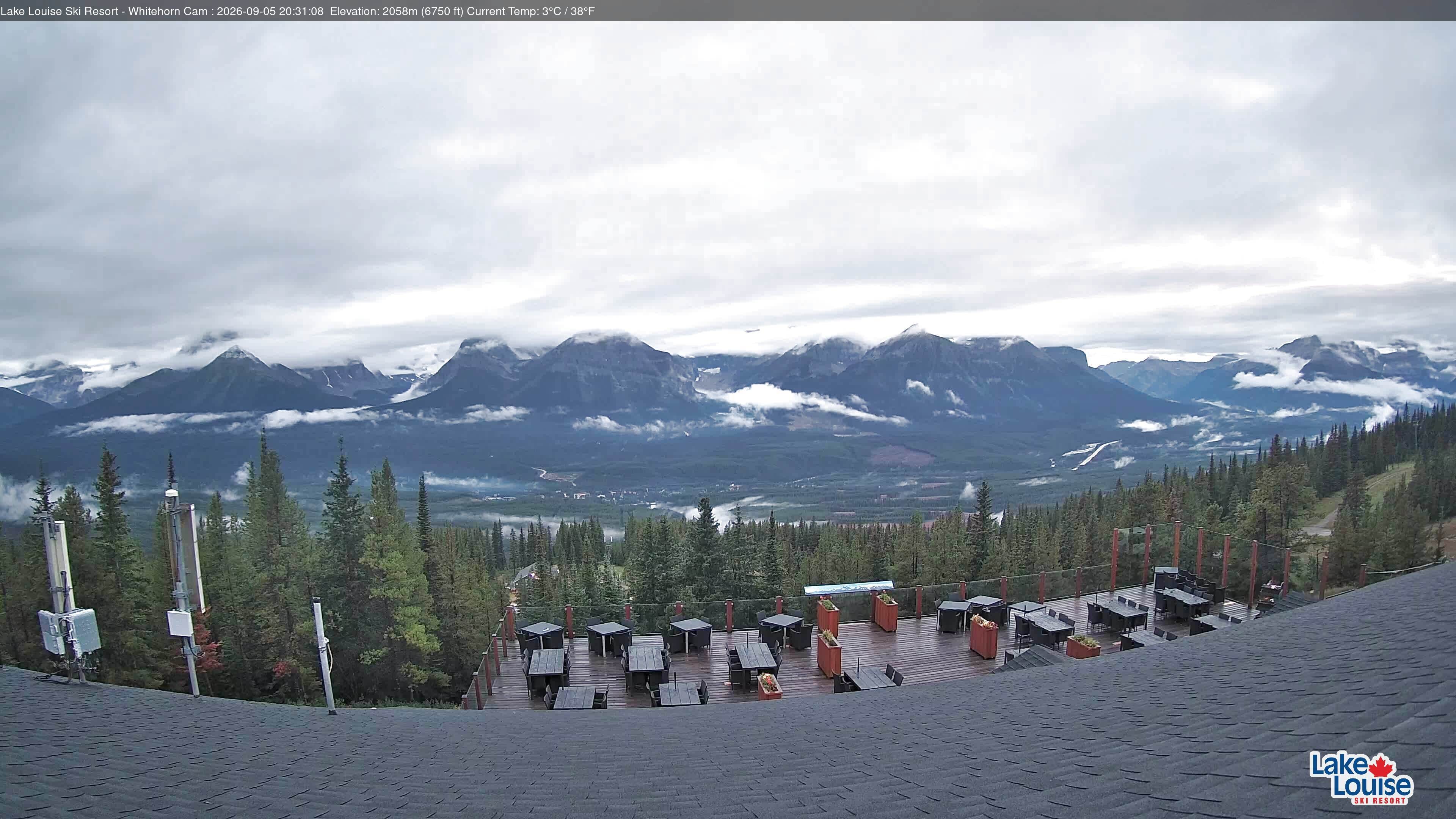 Archiv Foto Webcam Whitehorn Lodge (2.058m)
