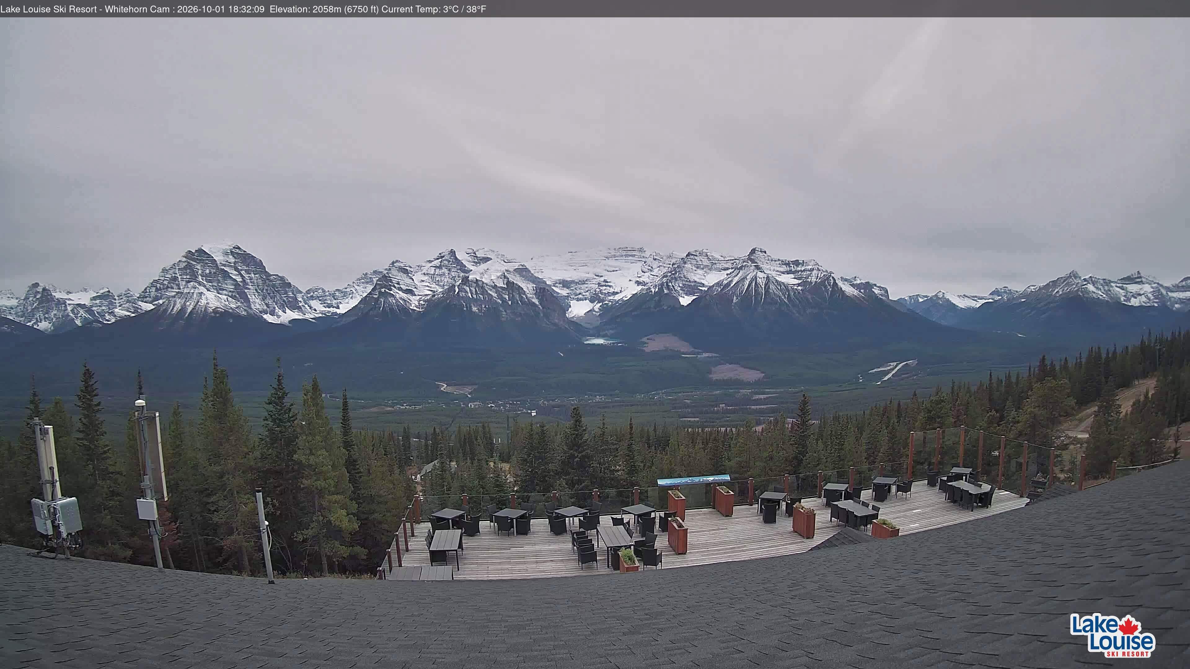 Archiv Foto Webcam Whitehorn Lodge (2.058m)