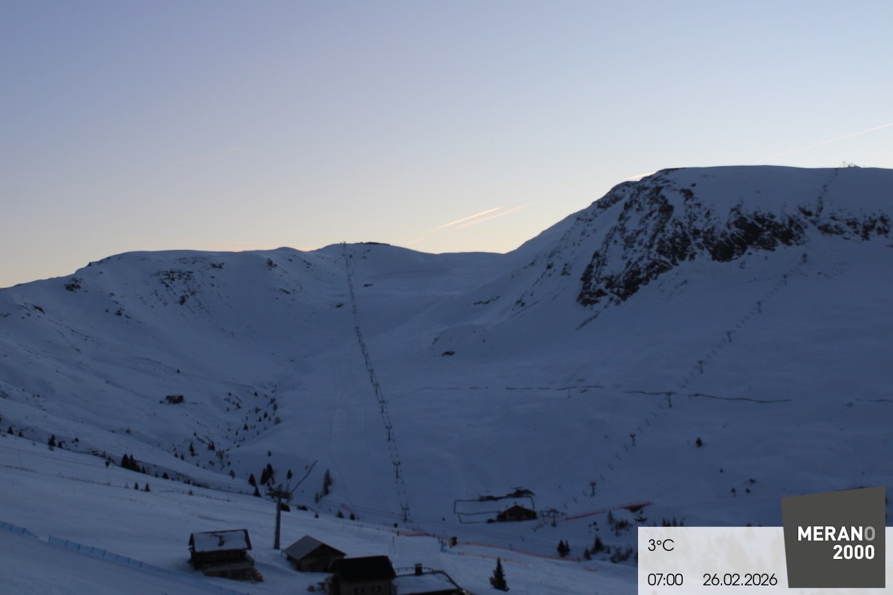 Archived image Webcam mountain restaurant Kirchsteiger Hütte, Merano/Meran