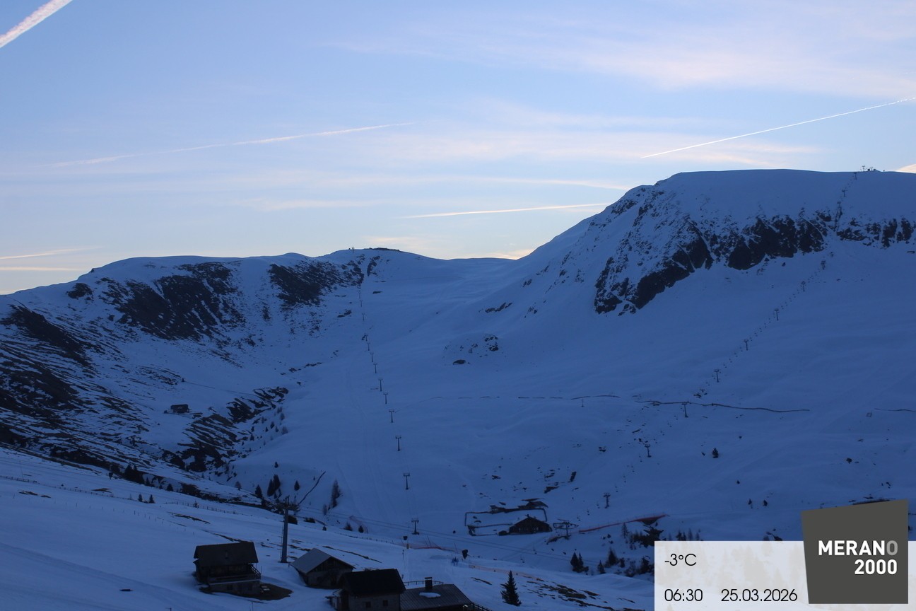 Archived image Webcam mountain restaurant Kirchsteiger Hütte, Merano/Meran