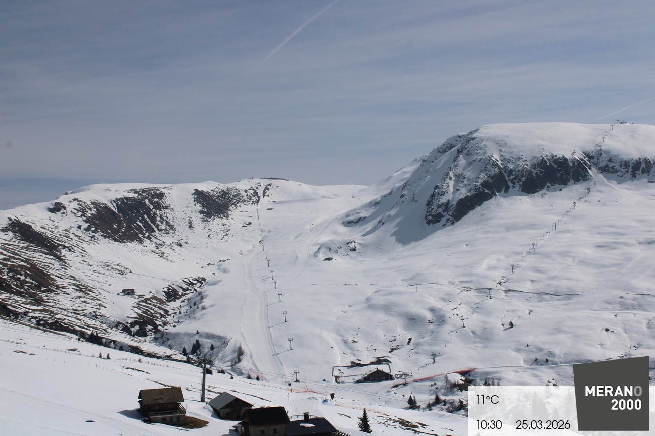 Archived image Webcam mountain restaurant Kirchsteiger Hütte, Merano/Meran