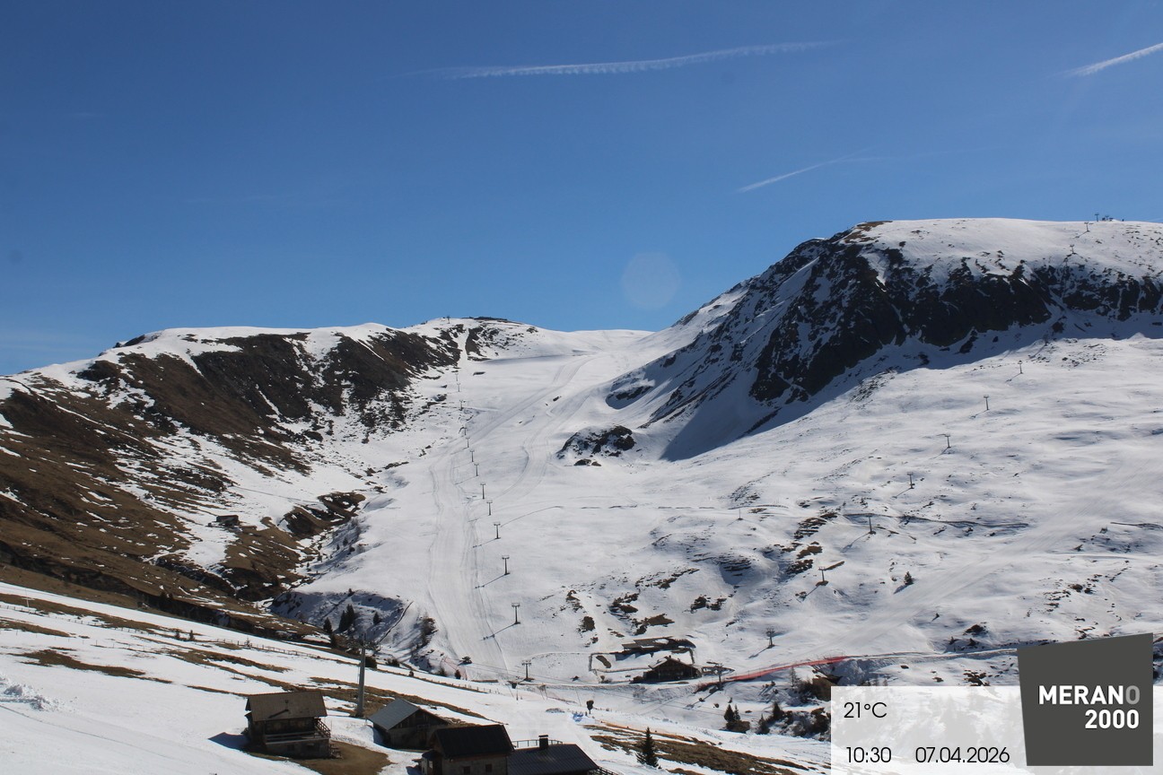 Archived image Webcam mountain restaurant Kirchsteiger Hütte, Merano/Meran