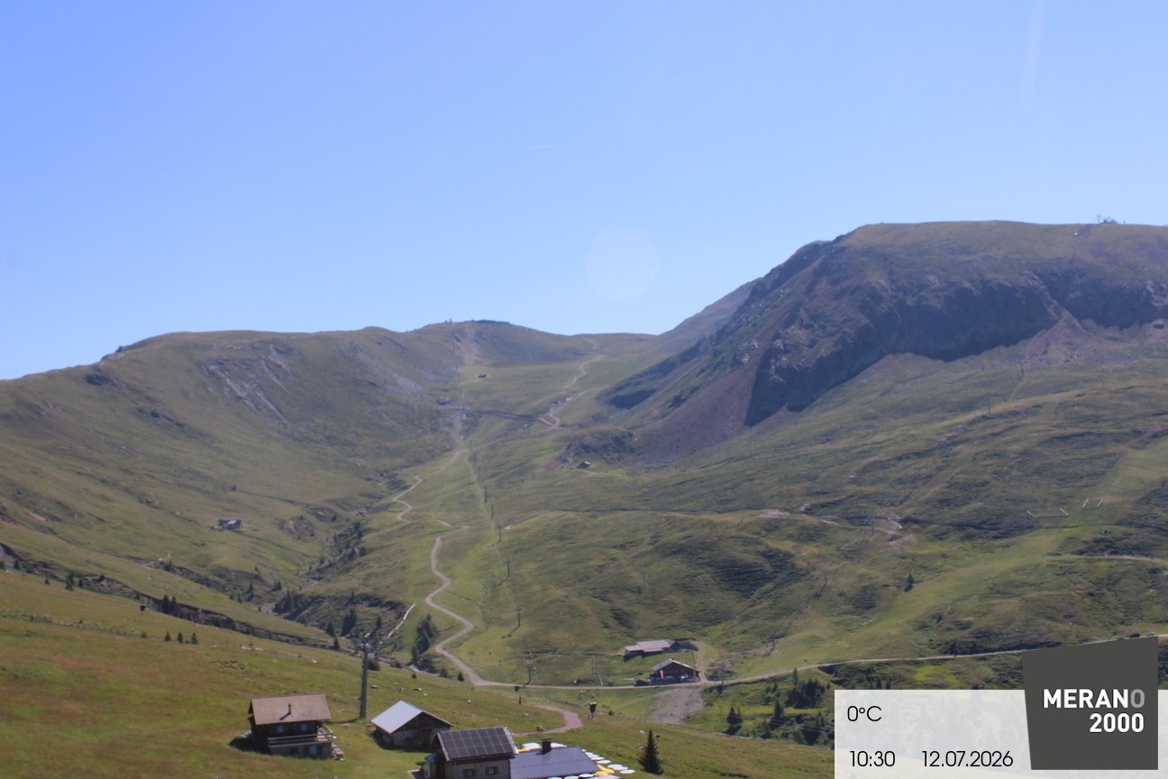 Archived image Webcam mountain restaurant Kirchsteiger Hütte, Merano/Meran