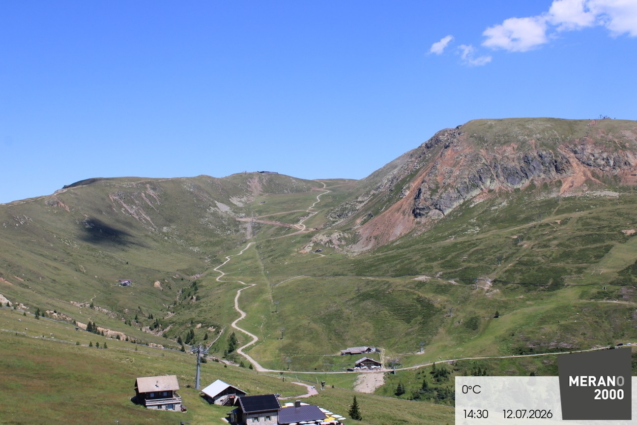 Archived image Webcam mountain restaurant Kirchsteiger Hütte, Merano/Meran