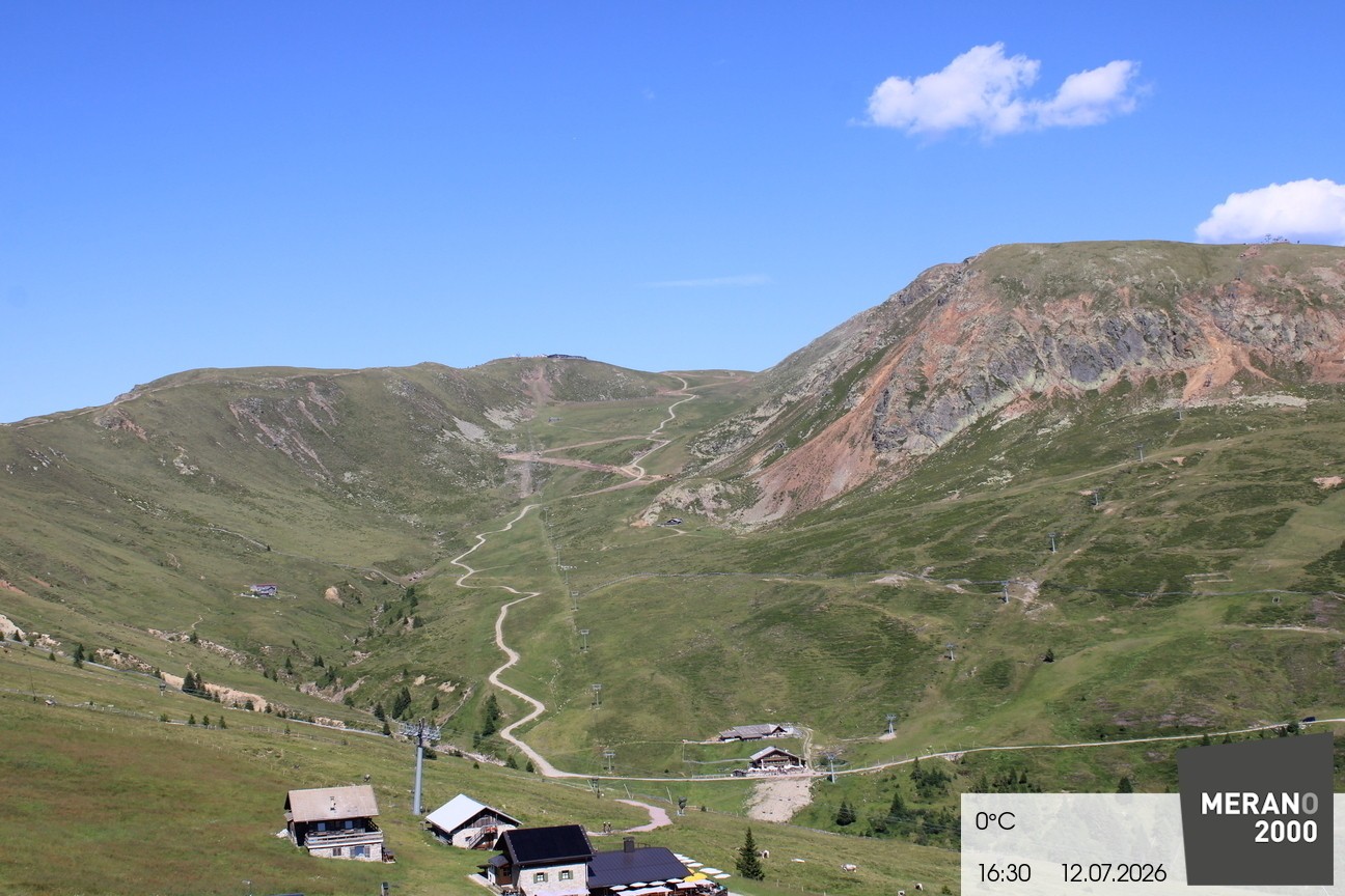 Archived image Webcam mountain restaurant Kirchsteiger Hütte, Merano/Meran