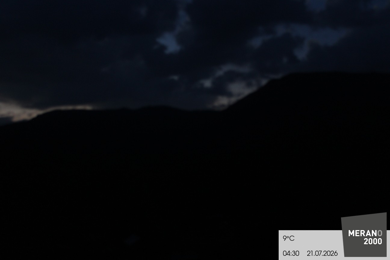 Archived image Webcam mountain restaurant Kirchsteiger Hütte, Merano/Meran