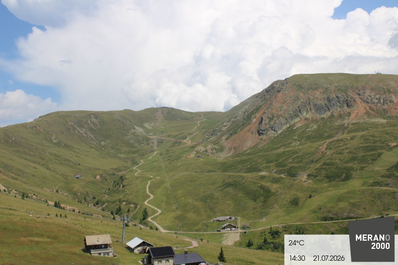 Archived image Webcam mountain restaurant Kirchsteiger Hütte, Merano/Meran