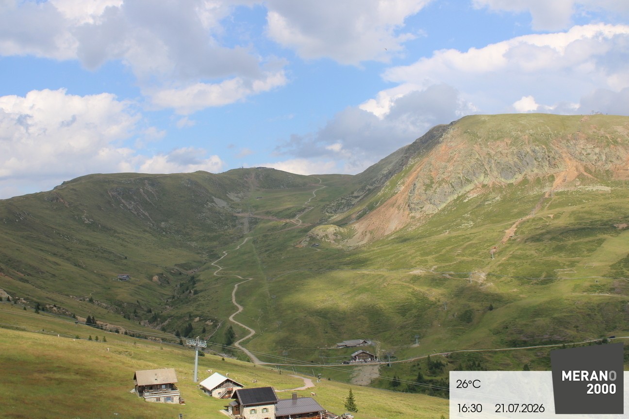 Archived image Webcam mountain restaurant Kirchsteiger Hütte, Merano/Meran