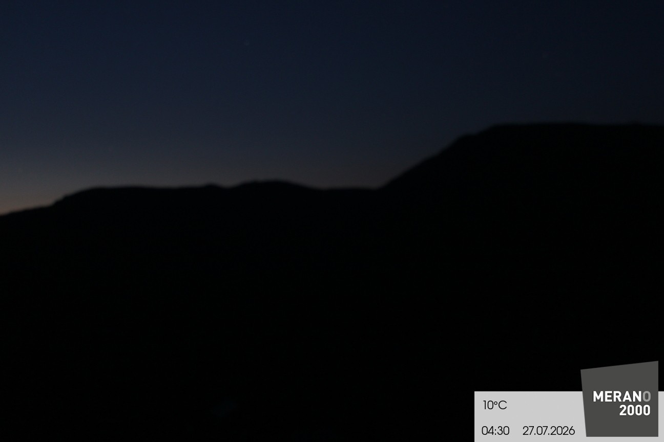 Archived image Webcam mountain restaurant Kirchsteiger Hütte, Merano/Meran