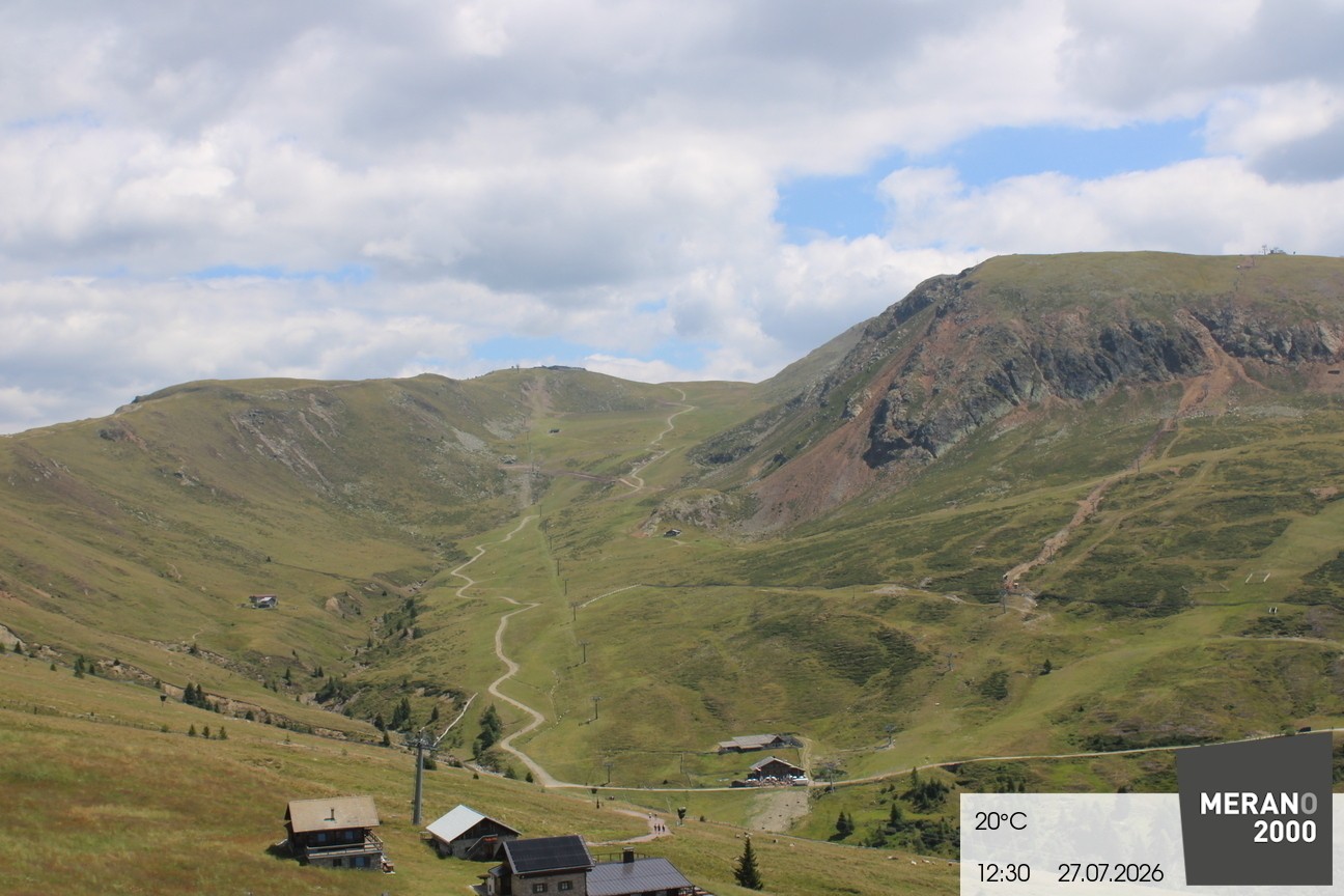 Archived image Webcam mountain restaurant Kirchsteiger Hütte, Merano/Meran