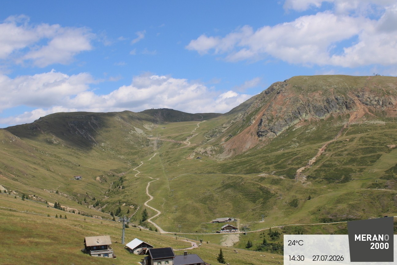 Archived image Webcam mountain restaurant Kirchsteiger Hütte, Merano/Meran