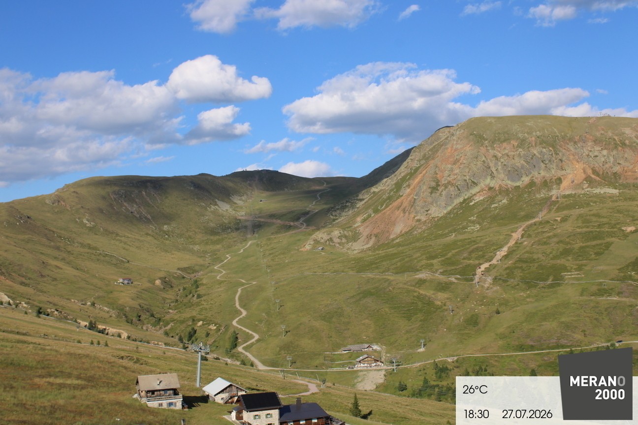 Archived image Webcam mountain restaurant Kirchsteiger Hütte, Merano/Meran