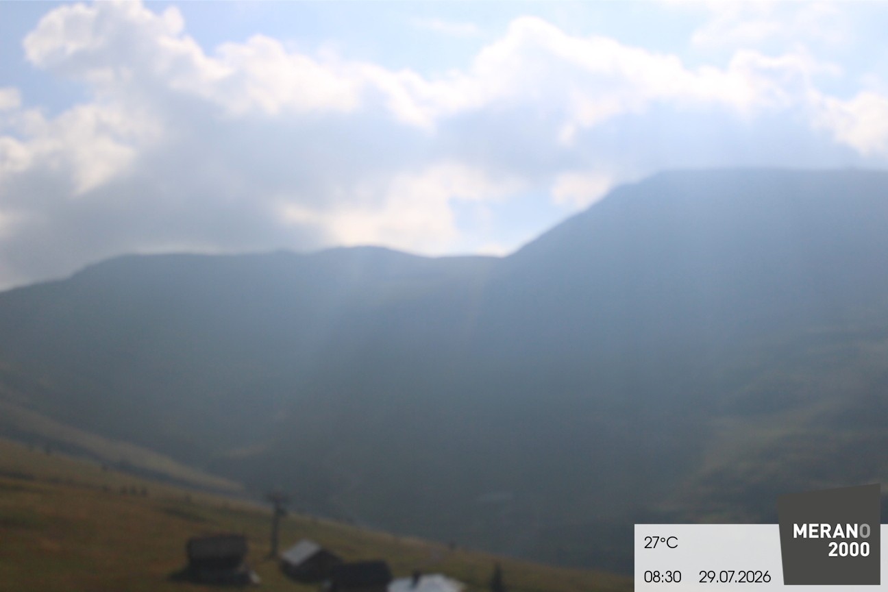 Archived image Webcam mountain restaurant Kirchsteiger Hütte, Merano/Meran