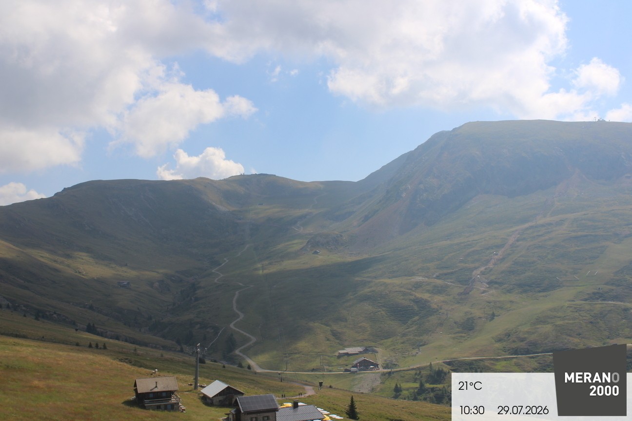 Archived image Webcam mountain restaurant Kirchsteiger Hütte, Merano/Meran