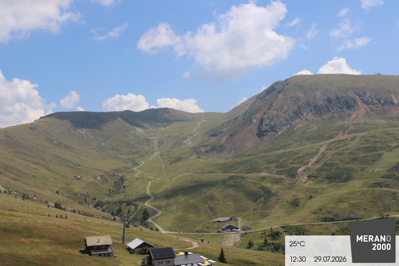 Archived image Webcam mountain restaurant Kirchsteiger Hütte, Merano/Meran