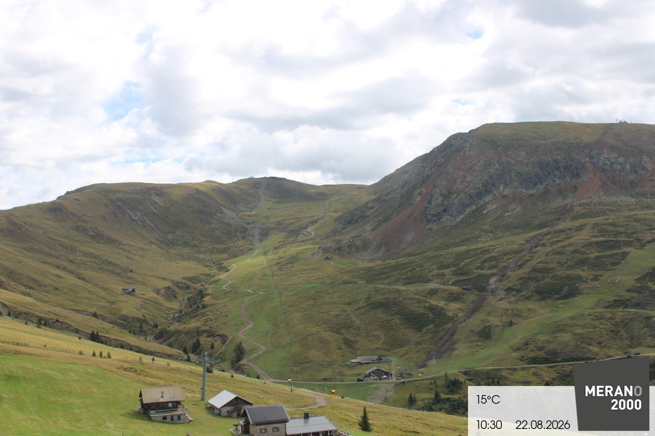 Archived image Webcam mountain restaurant Kirchsteiger Hütte, Merano/Meran