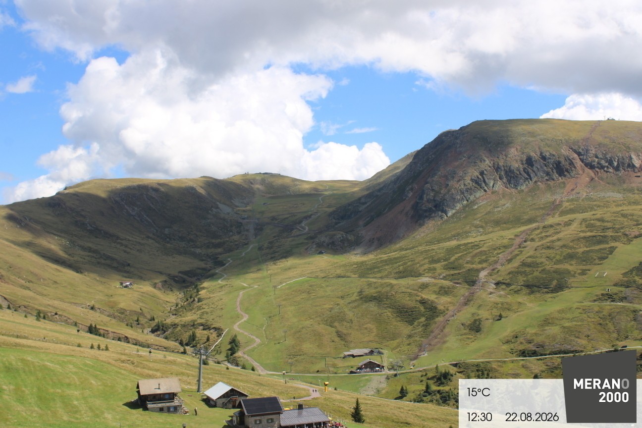 Archived image Webcam mountain restaurant Kirchsteiger Hütte, Merano/Meran