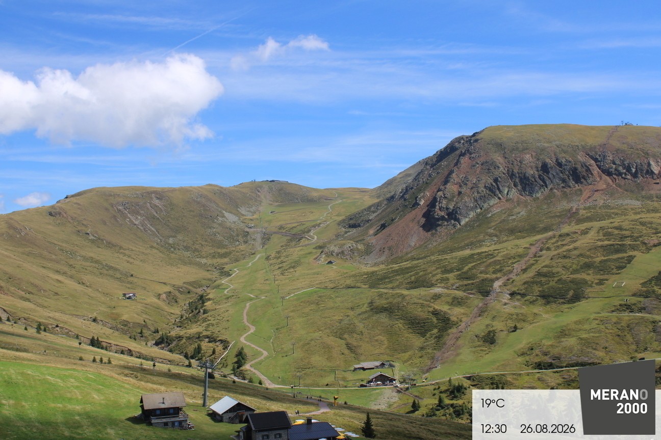 Archived image Webcam mountain restaurant Kirchsteiger Hütte, Merano/Meran