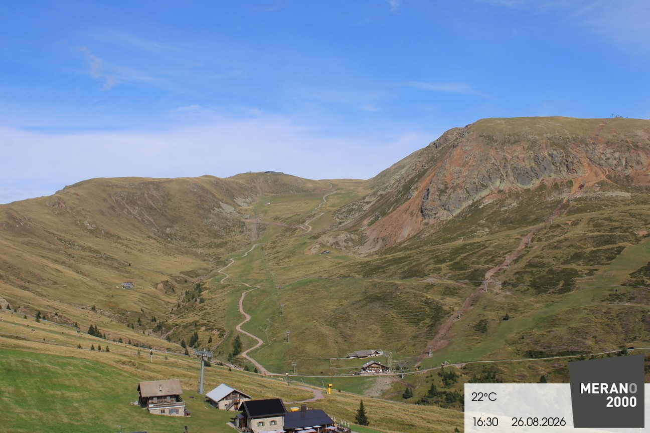 Archived image Webcam mountain restaurant Kirchsteiger Hütte, Merano/Meran