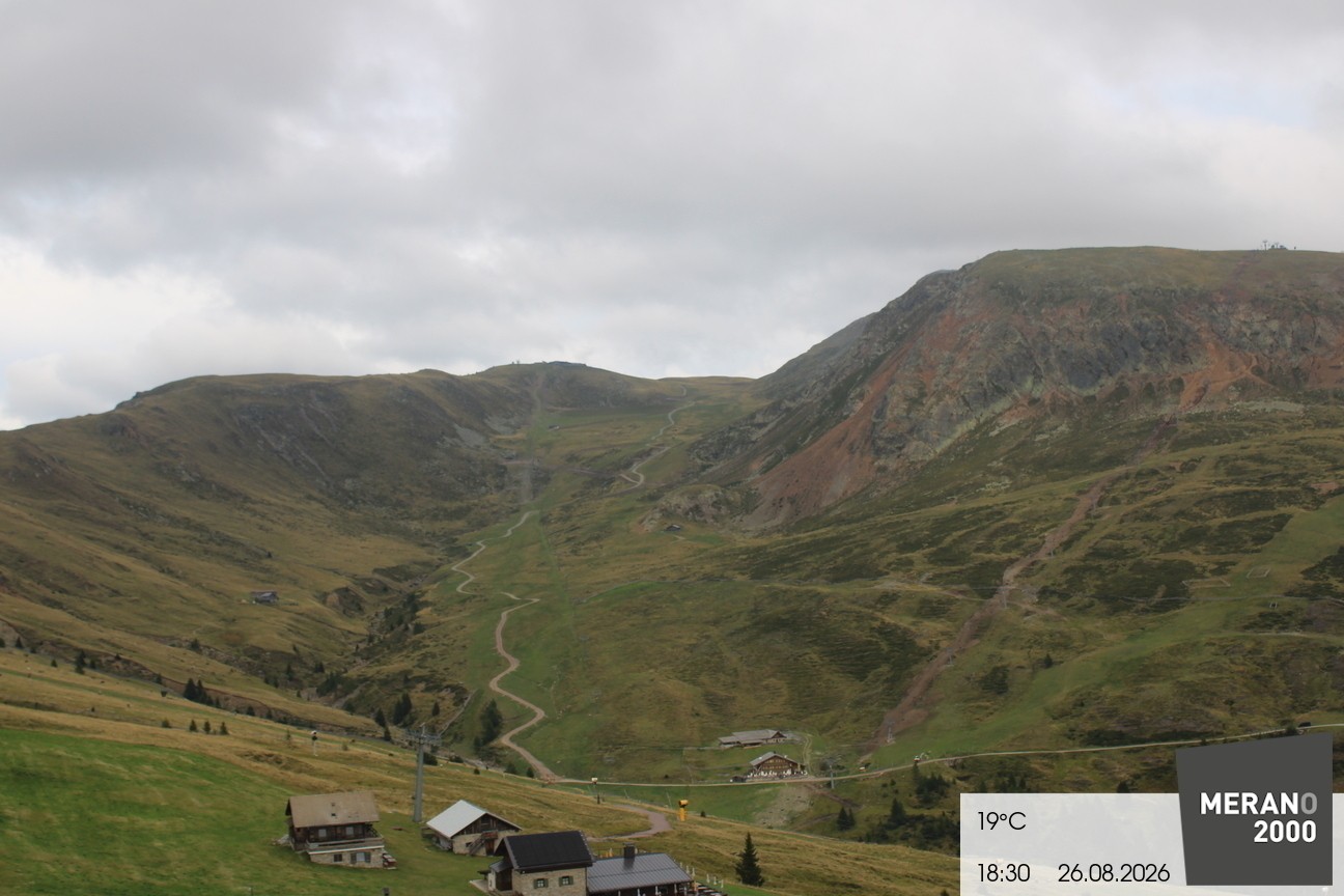 Archived image Webcam mountain restaurant Kirchsteiger Hütte, Merano/Meran