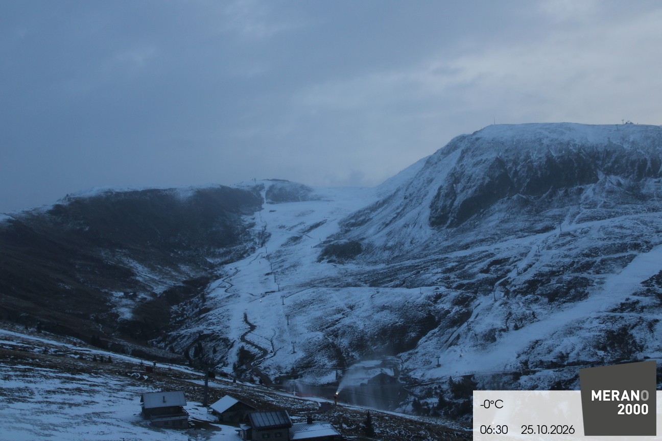 Archived image Webcam mountain restaurant Kirchsteiger Hütte, Merano/Meran