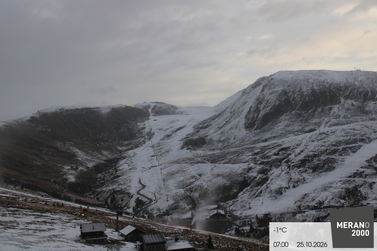 Archived image Webcam mountain restaurant Kirchsteiger Hütte, Merano/Meran