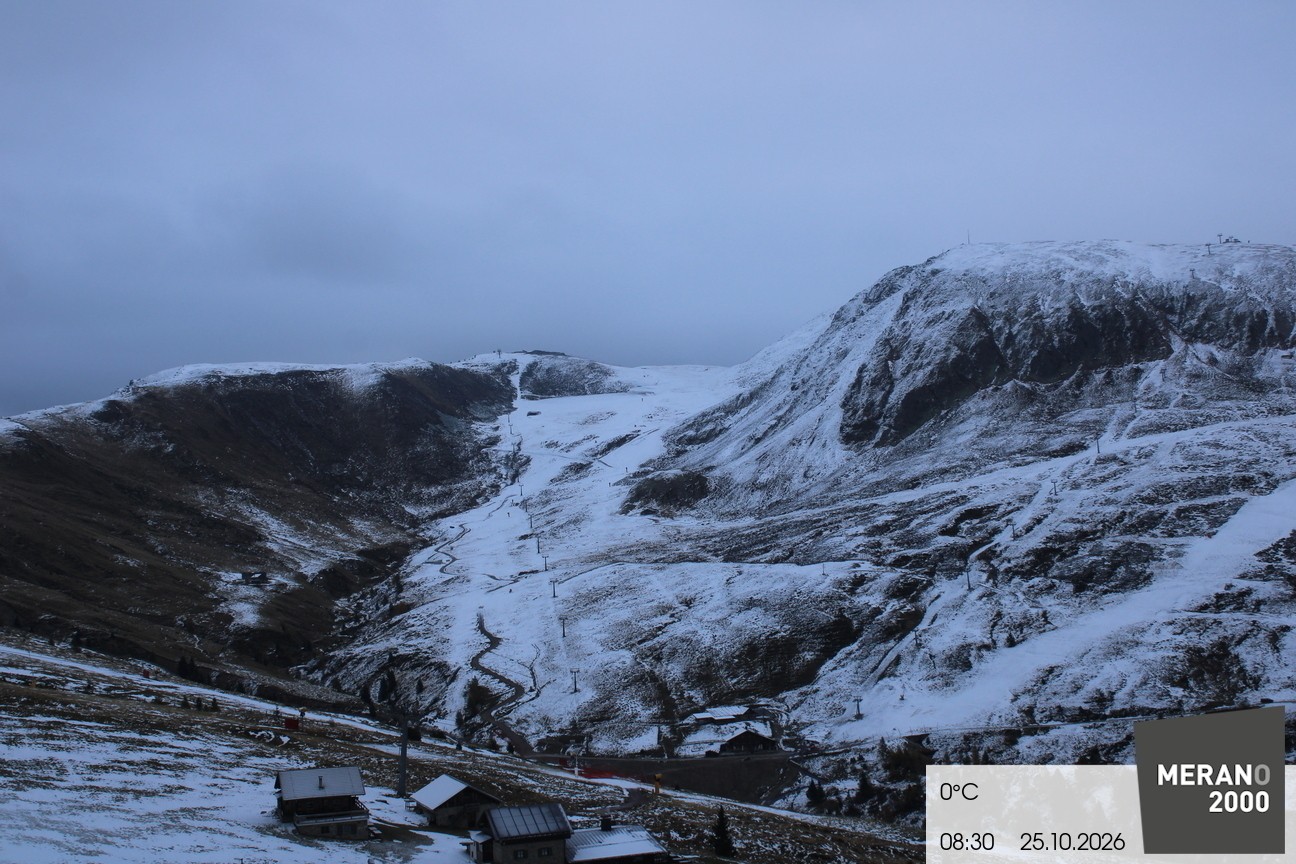 Archived image Webcam mountain restaurant Kirchsteiger Hütte, Merano/Meran