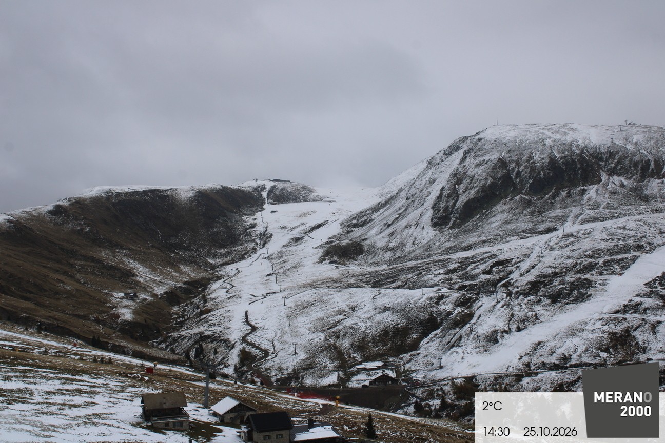 Archived image Webcam mountain restaurant Kirchsteiger Hütte, Merano/Meran