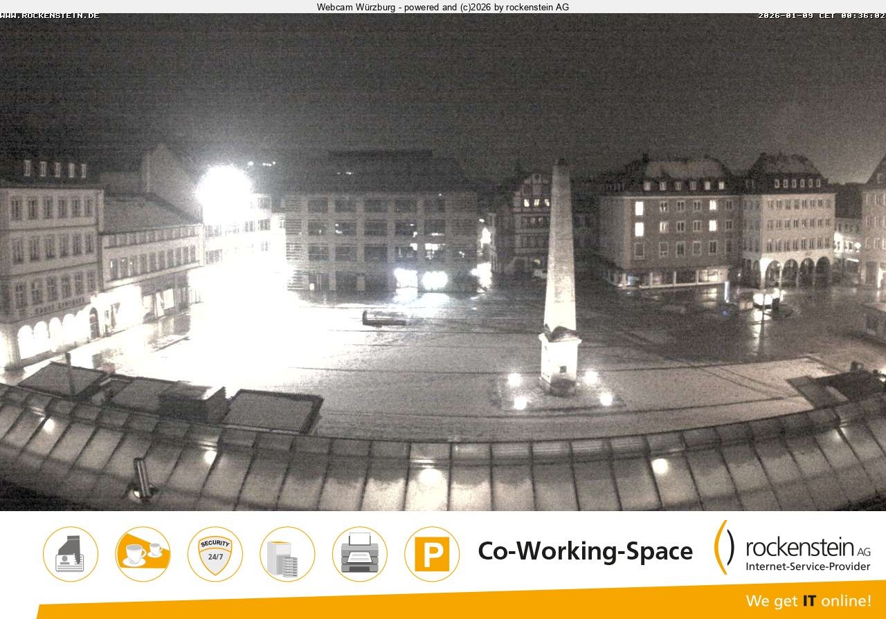 Archiv Foto Webcam Marktplatz Würzburg
