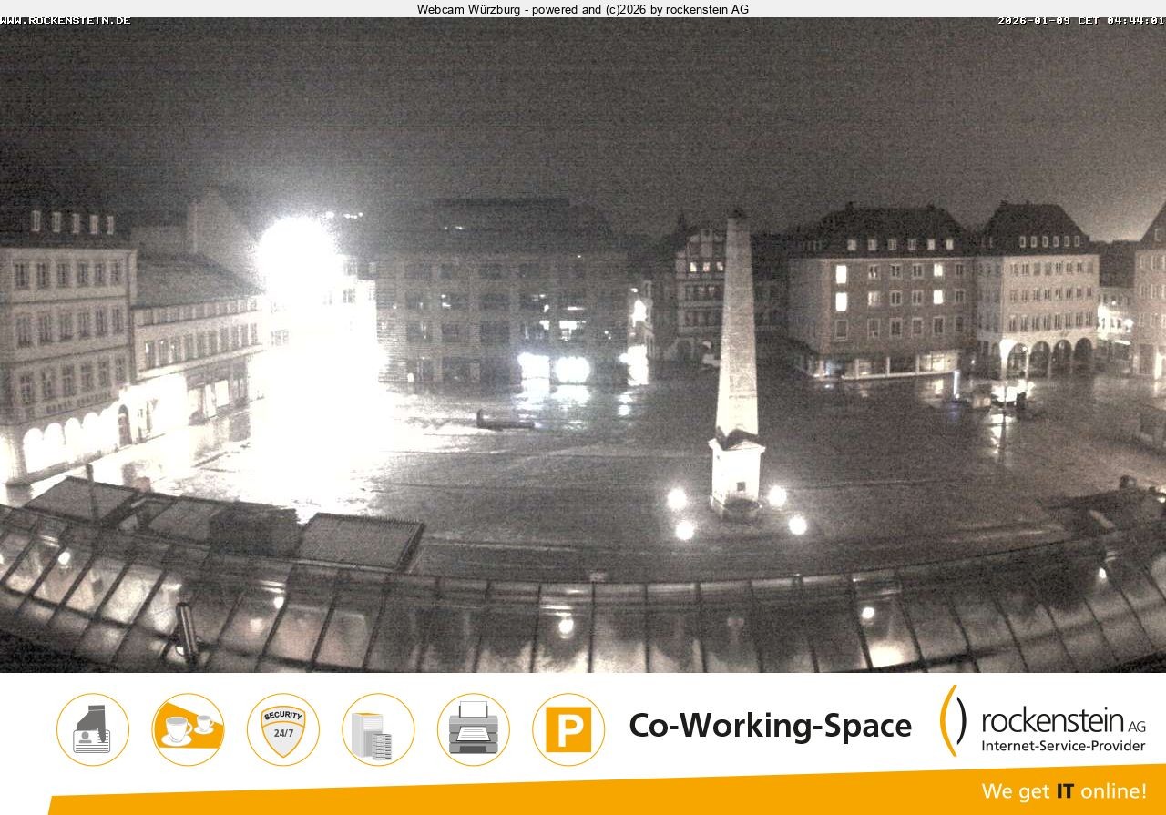 Archiv Foto Webcam Marktplatz Würzburg