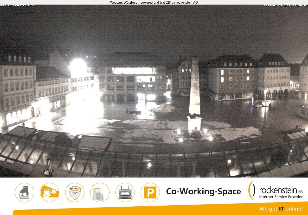 Archiv Foto Webcam Marktplatz Würzburg