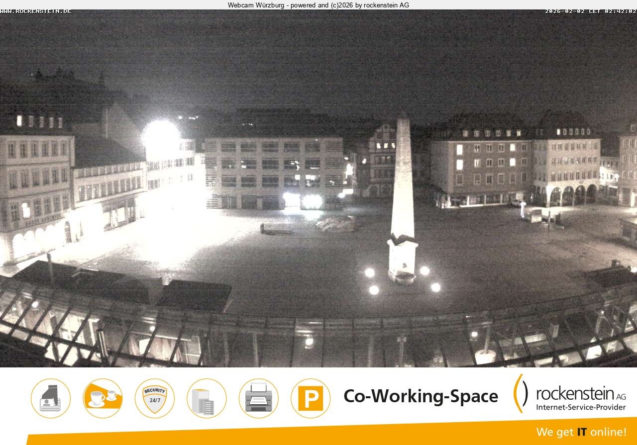 Archiv Foto Webcam Marktplatz Würzburg