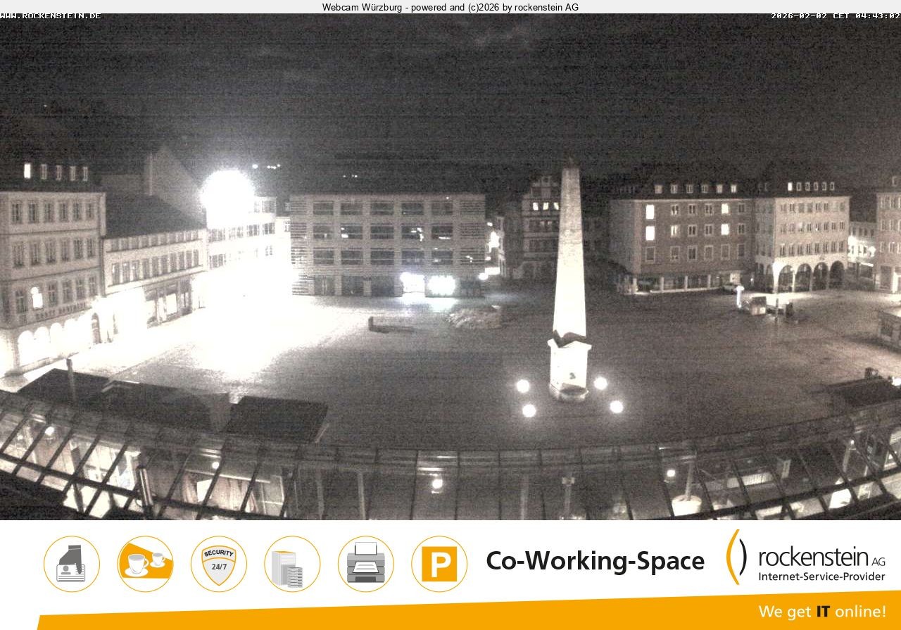 Archiv Foto Webcam Marktplatz Würzburg