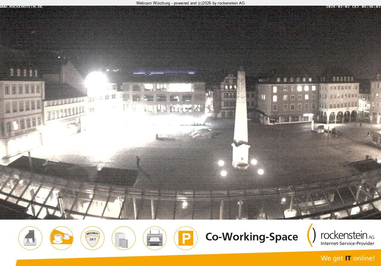 Archiv Foto Webcam Marktplatz Würzburg