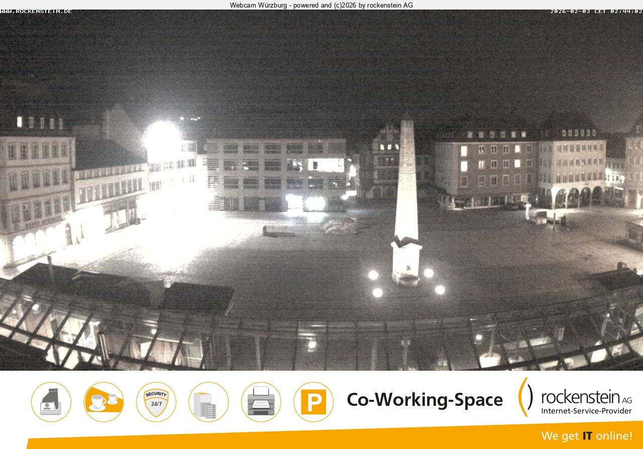 Archiv Foto Webcam Marktplatz Würzburg