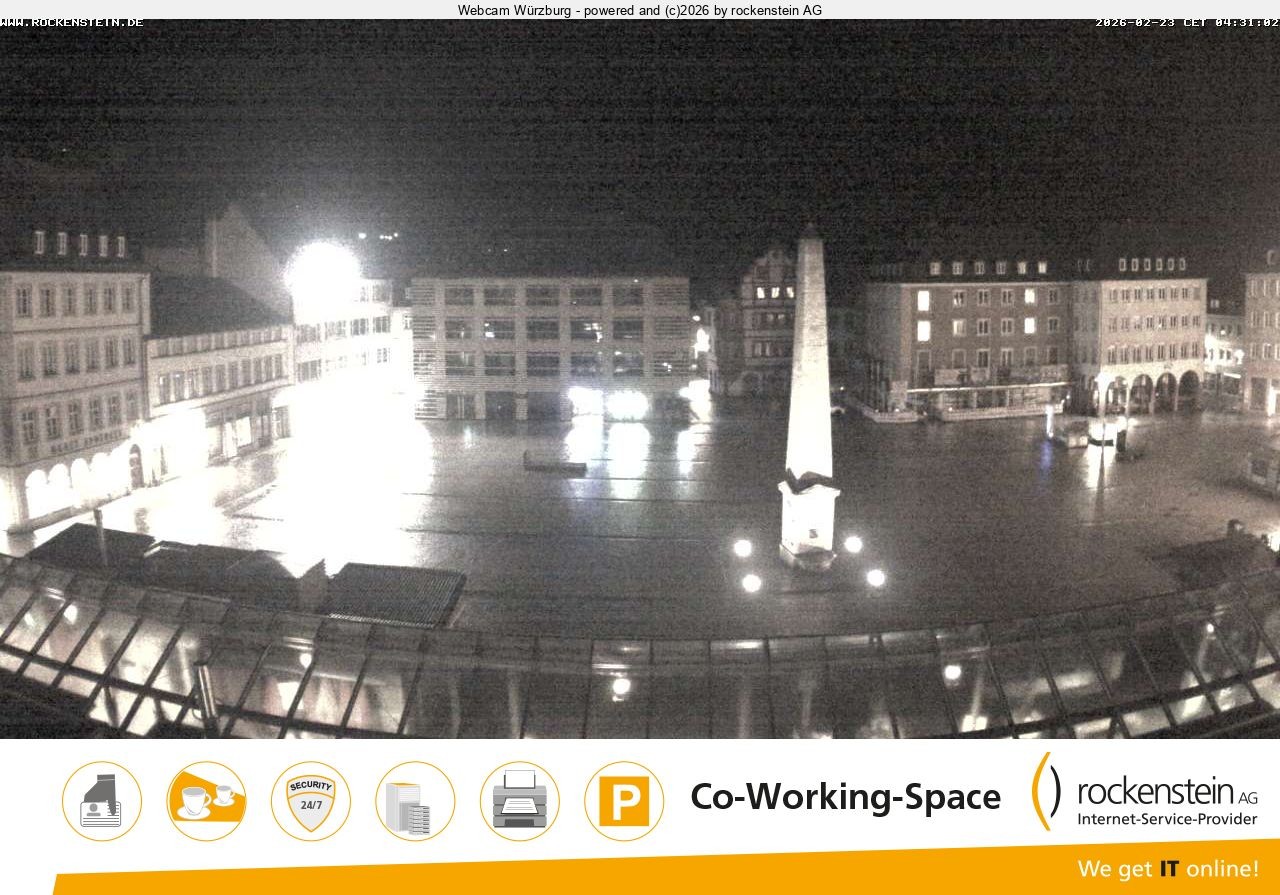 Archiv Foto Webcam Marktplatz Würzburg