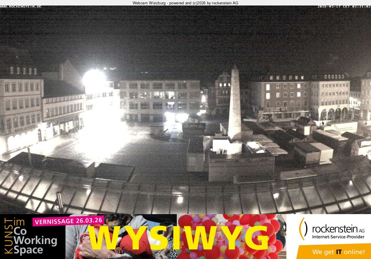 Archiv Foto Webcam Marktplatz Würzburg