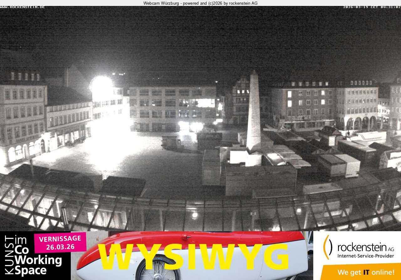 Archiv Foto Webcam Marktplatz Würzburg